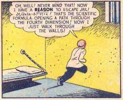 Doctor Sivana uses an equation to walk thru a wall.