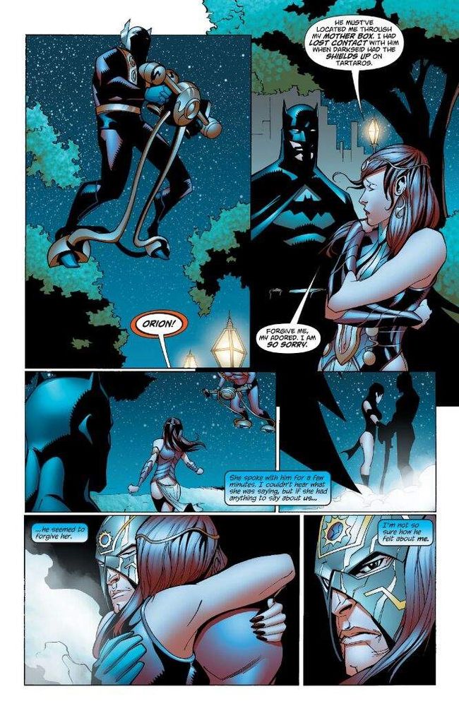 Bekka tells Orion that she doinked Batman. He seems okay with it.