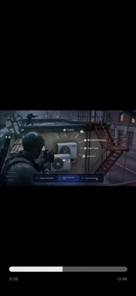 Screenshots mit unwirklichen Szenen, irre Treppe, eine Klimaanlage auf einer Klimaanlage...