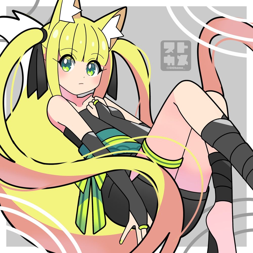 #イラスト #illustration #OC  #一次創作 #創作 #承和色 #狐耳