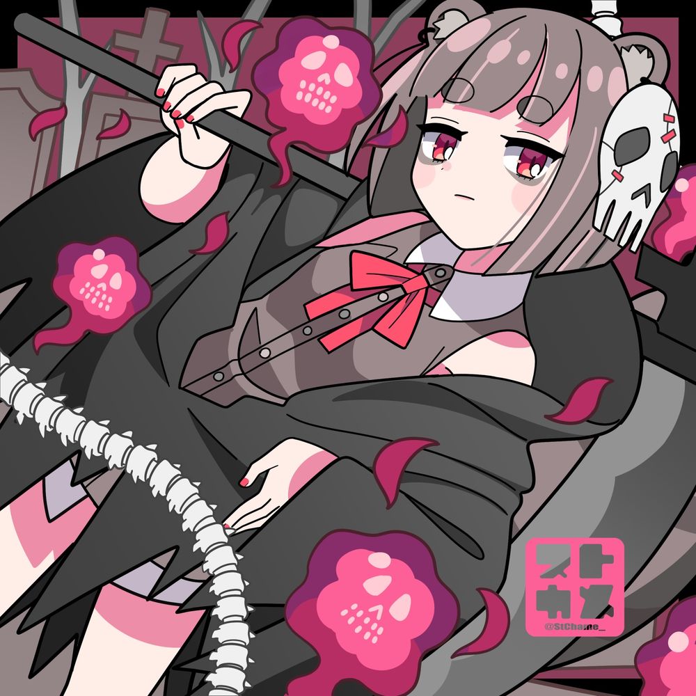 #イラスト #illustration #OC #創作 #鳩羽鼠色 #狸しっぽ