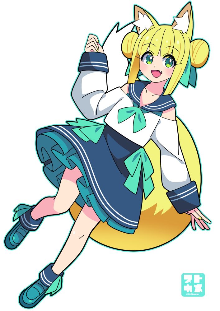 #イラスト #illustration #OC  #一次創作 #創作 #承和色 #狐耳