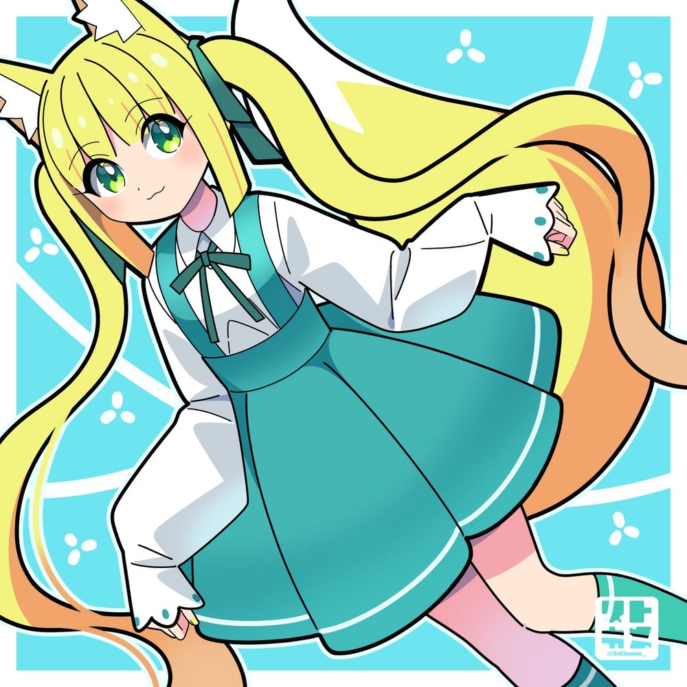 #イラスト #illustration #OC  #一次創作 #創作 #承和色 #狐耳