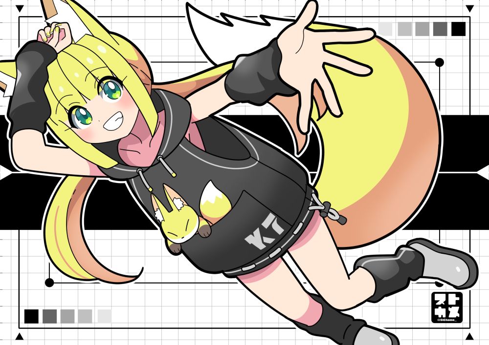 #イラスト #illustration #OC  #一次創作 #創作 #承和色 #狐耳
