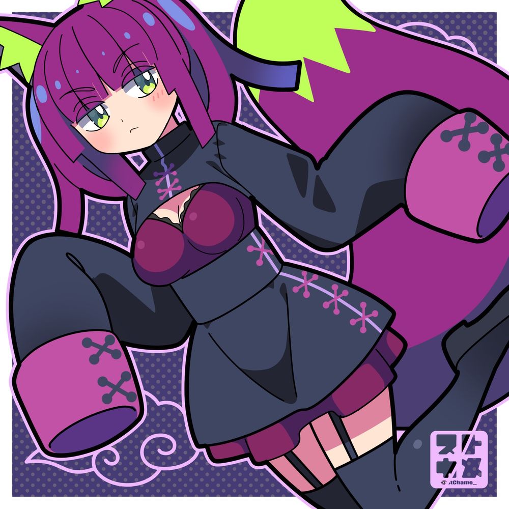 #イラスト #illustration #OC  #一次創作 #創作 #紅桔梗色 #狐耳