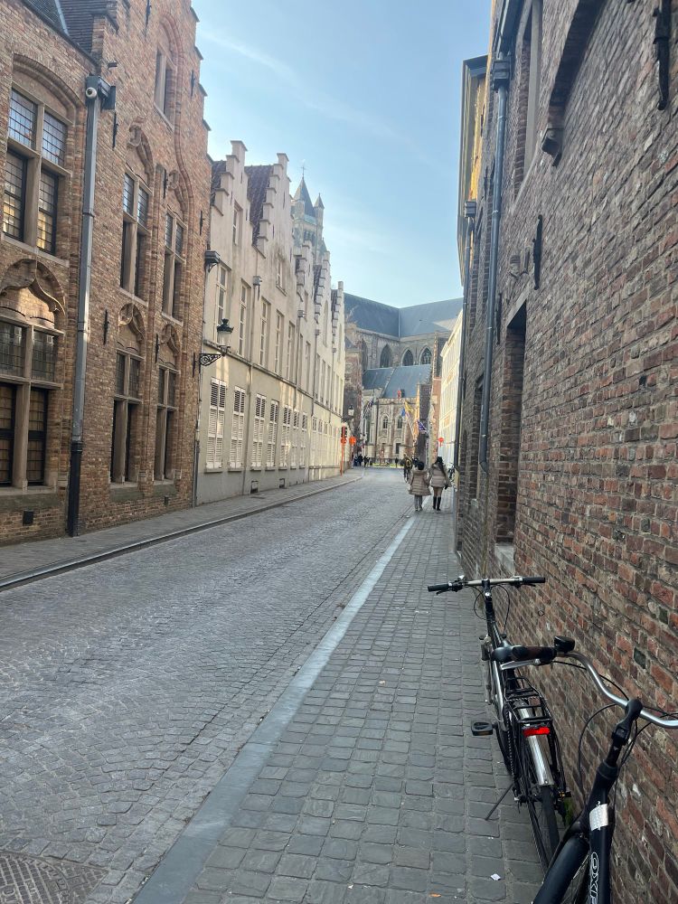 Street in Brugge, Belgium 