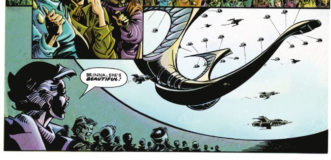 The Clara Pandy from the 2000AD Comic strip Halo Jones. 
Come on Amazon make a Halo Jones show