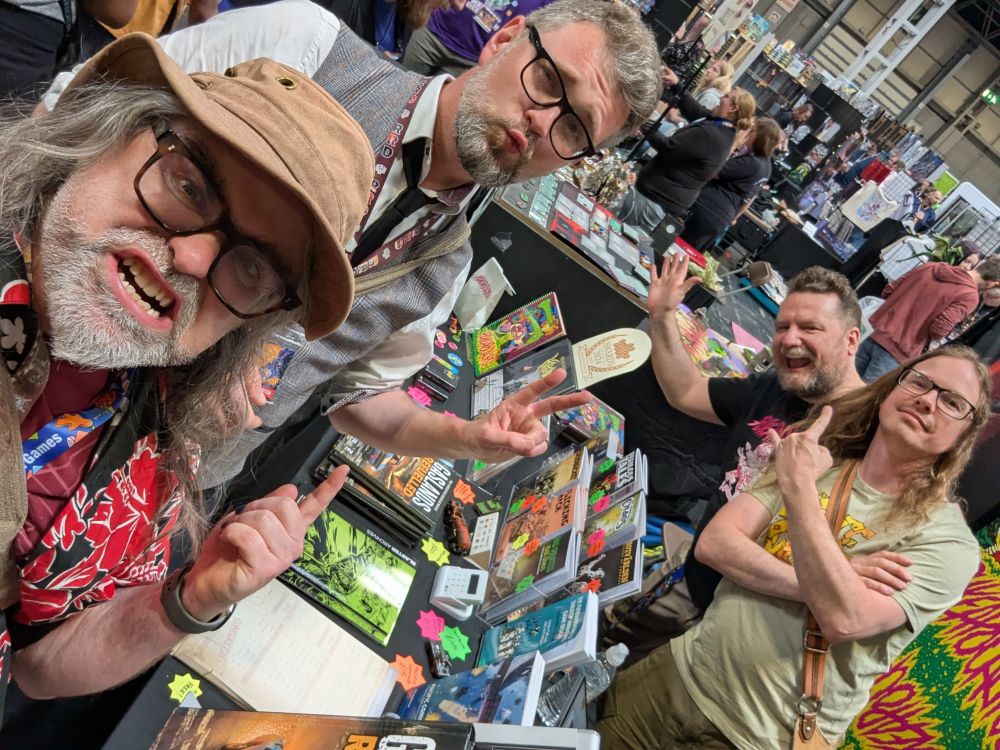 Mike Hutchinson , grant howitt and Glenn Ford all in one space 