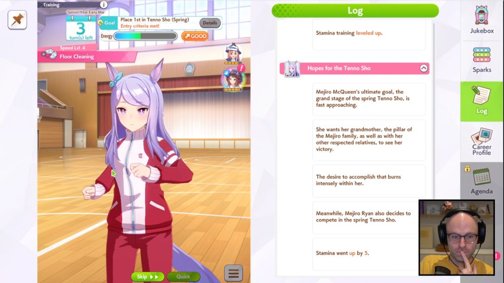 Northernlion playing the idol horse racing game