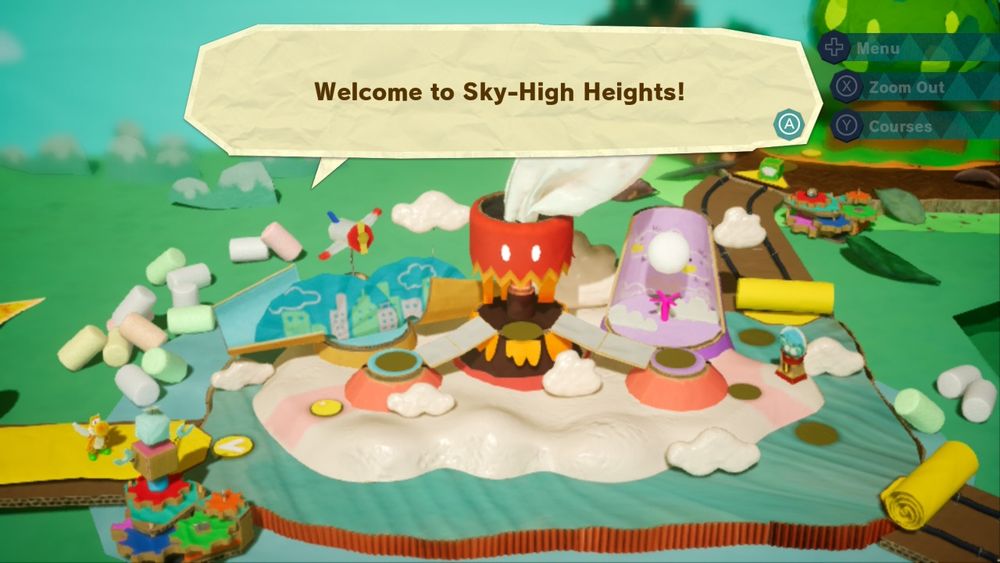 Welcome to sky high heights! 
It shows three levels I need to complete in this area. 