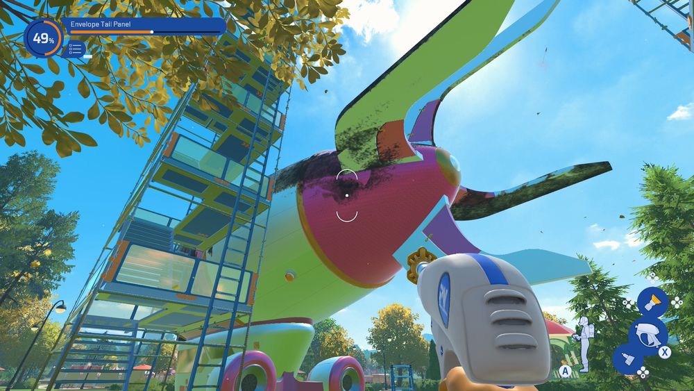 An airship all dirty. 