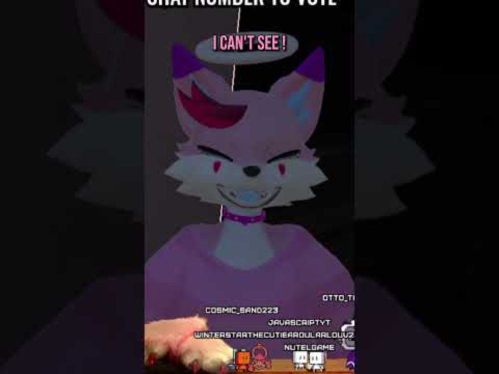 Chat took my eyes 👀😭 #furry #vtuber #roblox #doors #challenge #rush  #funny #shorts