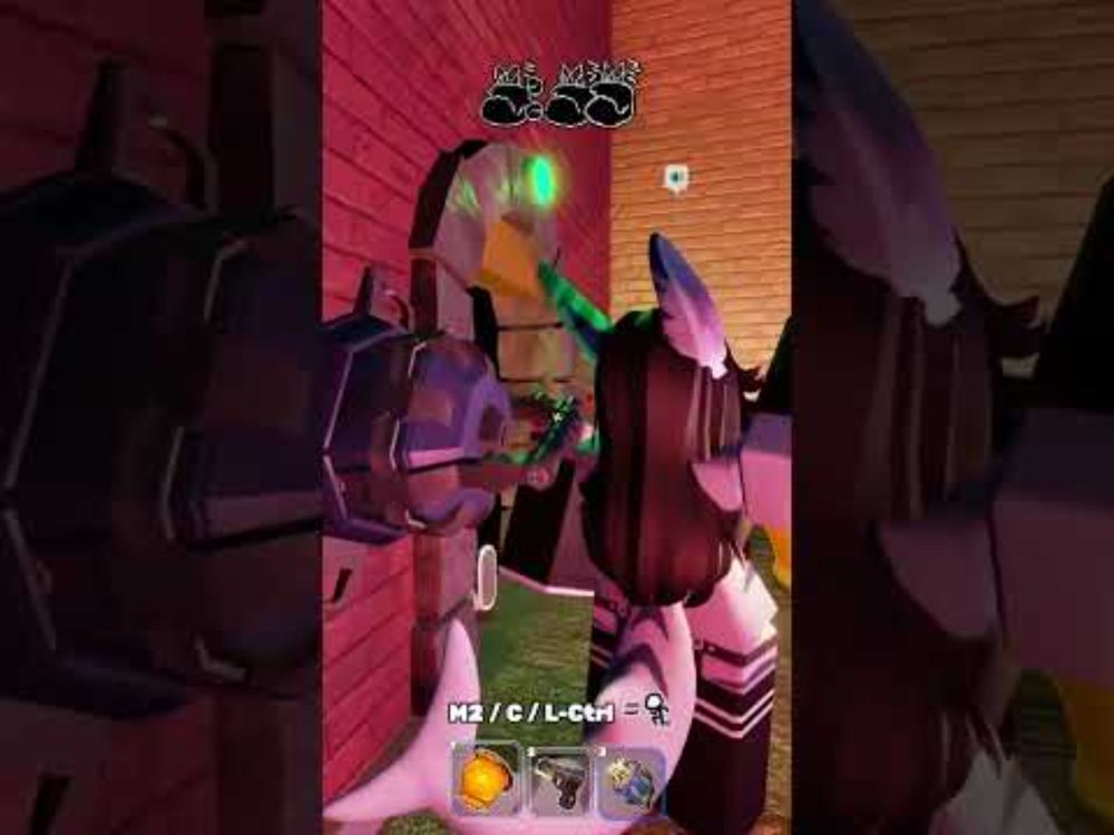 The void consumes us in Grace 🌑🔫 #furry #vtuber #grace #roblox #glitch #bug #funny #shorts