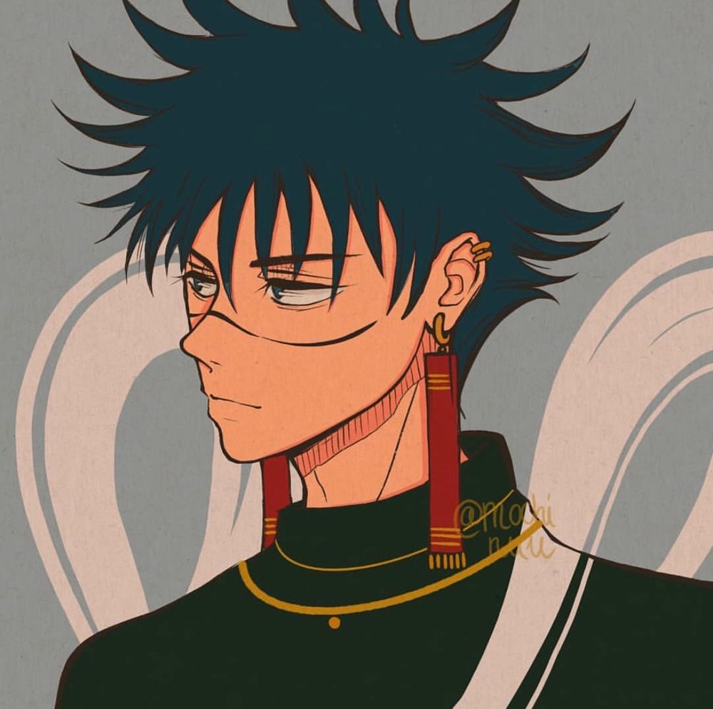 Anime drawing, fanart, manga art, Megumi Fushiguro portrait drawing, digital art, artwork, astronomy, aesthetic art, illustration