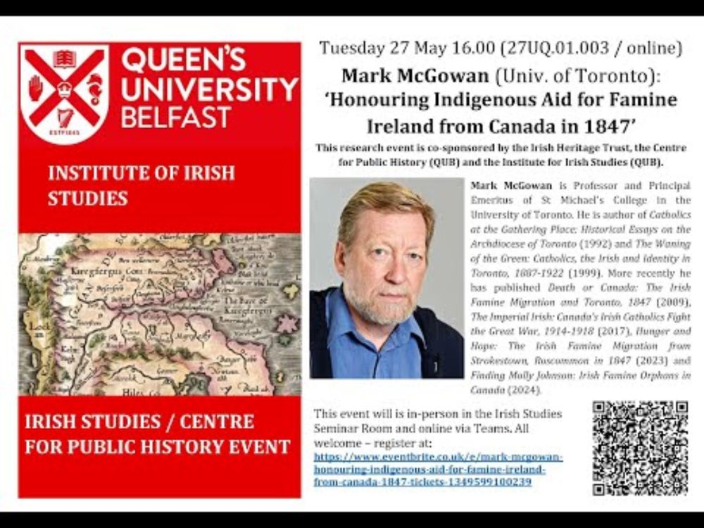 Mark McGowan: Honouring Indigenous Aid for Famine Ireland from Canada, 1847
