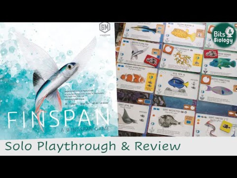 Finspan Solo Playthrough and Review | Bits & Biology