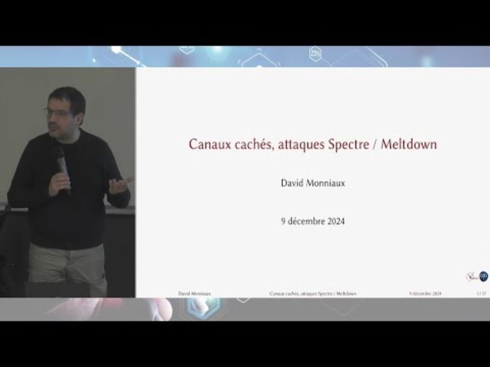 Présentation grand public de spectre, meltdown et autres attaques