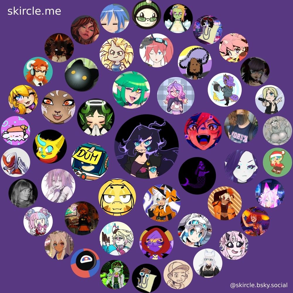 My skircle, which shows me in the middle surrounded by various other folks I interact with often