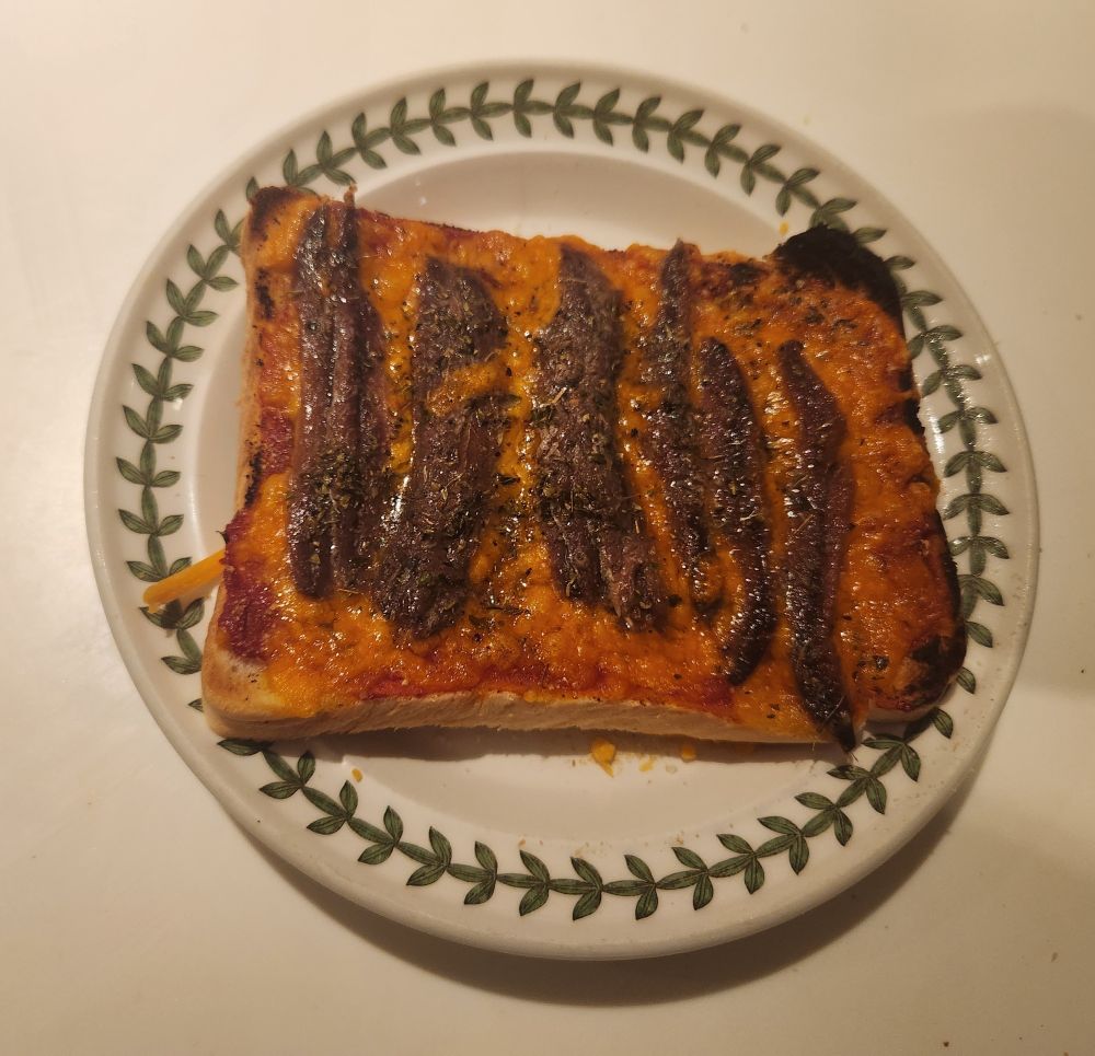 Broiled fish toast
