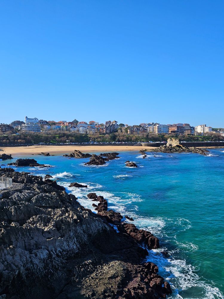 Distant view of Santander from the tip of the peninsula