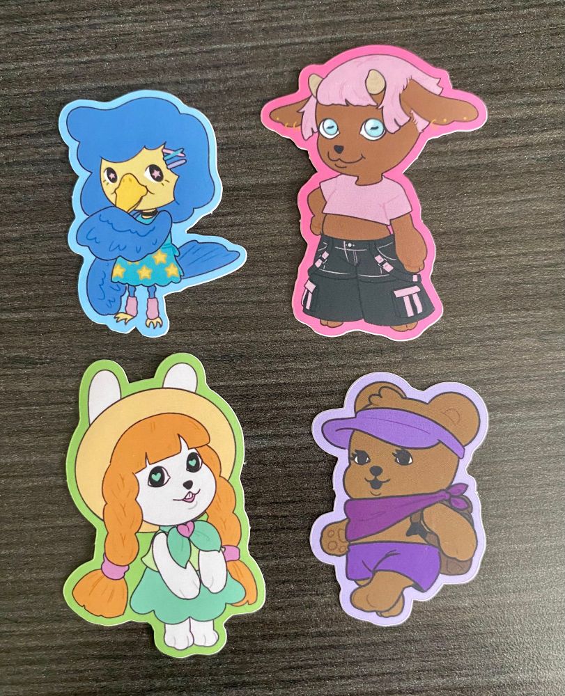 mascot stickers by justdandiart