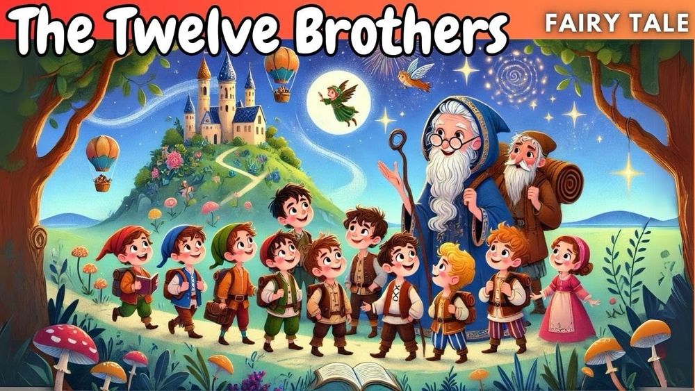 Image from a cartoon version of Grimm’s The Twelve Brothers 