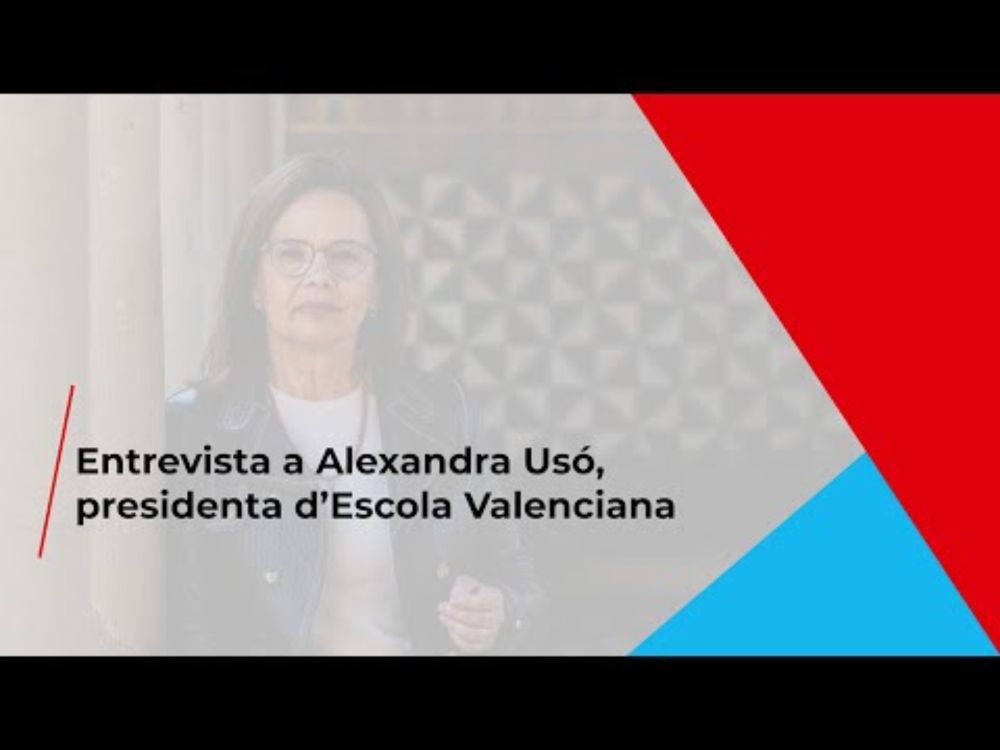 Premi Prat de la Riba 2025 a Escola Valenciana - Entrevista a la seva presidenta, Alexandra Usó