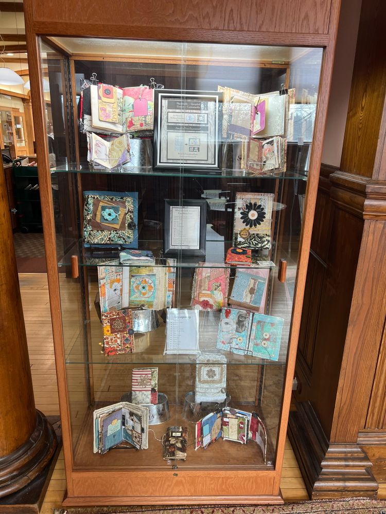 Display case of junk journals