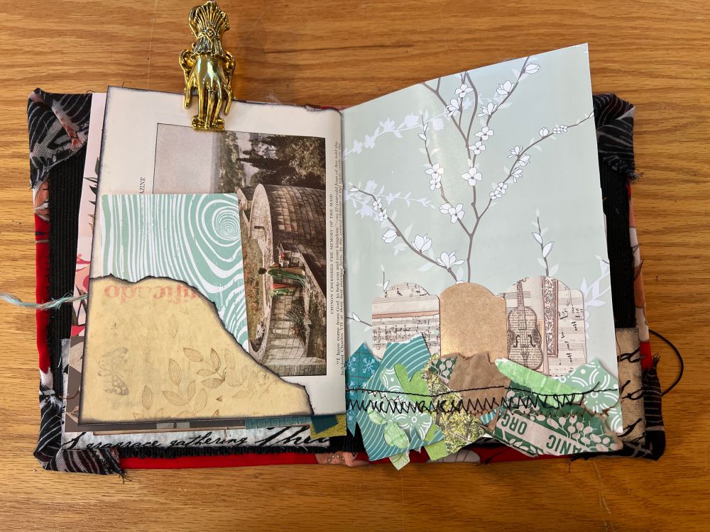 Inside junk journal 
