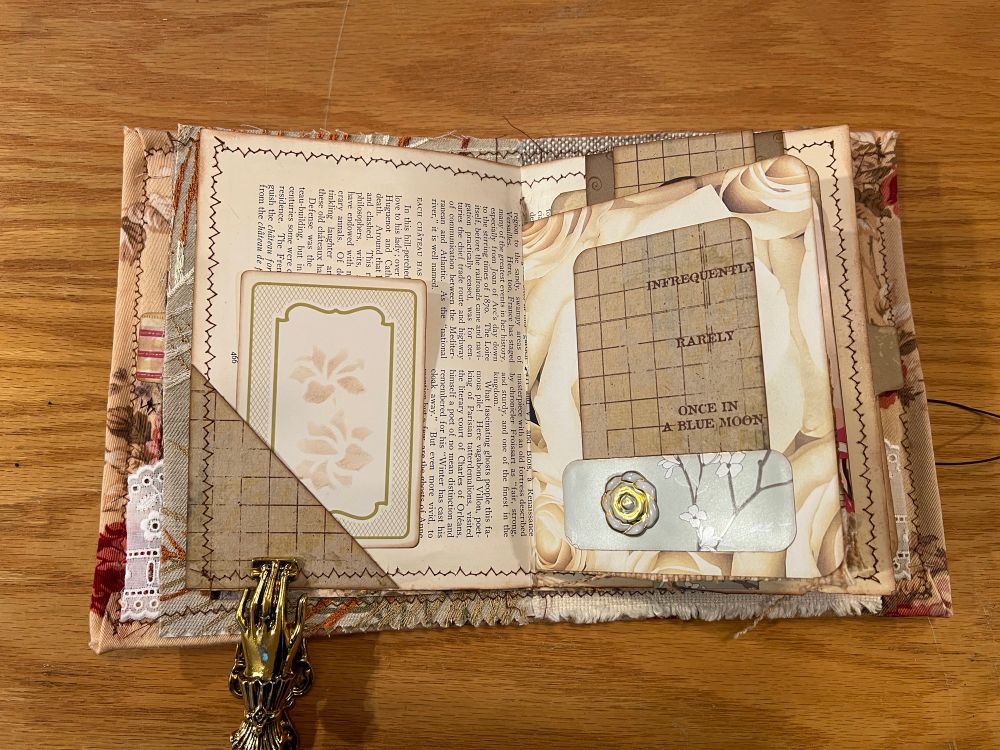 Beige page spread 