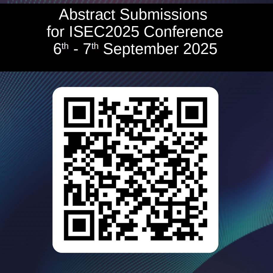 QR code to Abstract Submission for the ISEC-2025 conference.