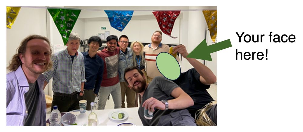 Photo of a Sauer Membrane Protein group party, why space for a new hire