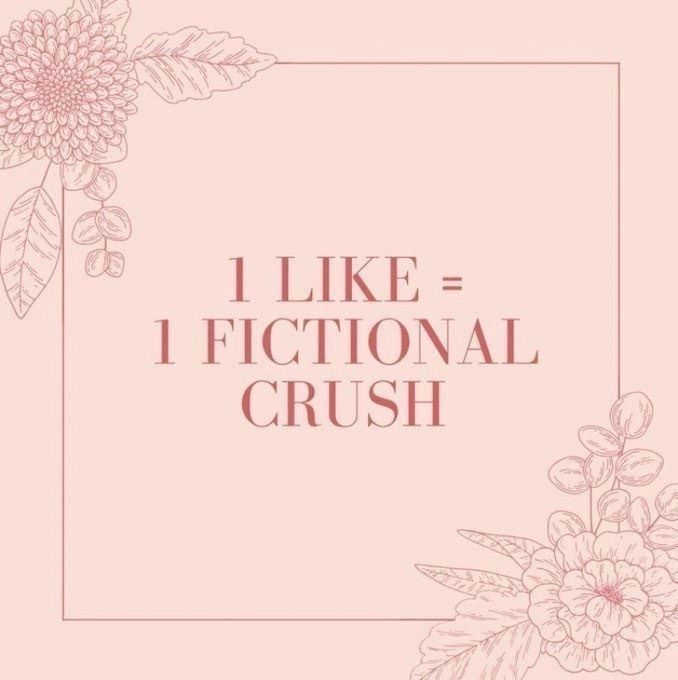 1 like = 1 fictional crush has cute flowers