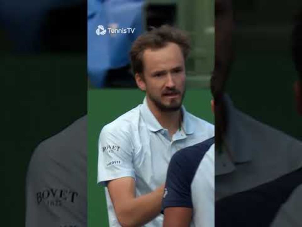 MEDVEDEV GOES WILD as he beats Fils in Indian Wells ‼️
