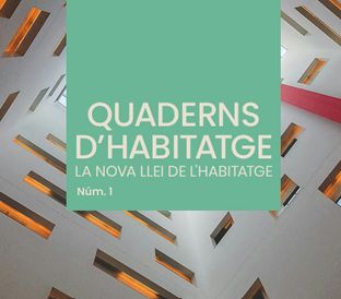 Portada del número 1 de 'Quaderns d'Habitatge', editada per l'Institut Municipal de l'Habitatge i Rehabilitació de Barcelona.