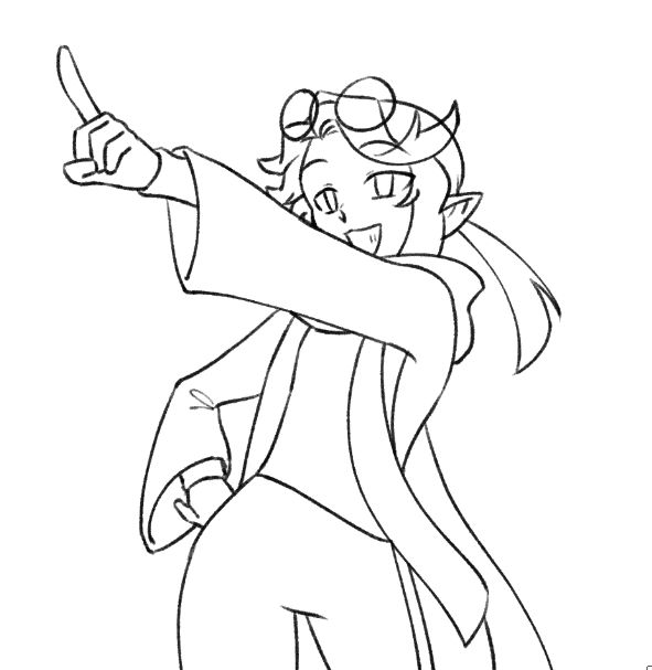 Original character, Dusk, doing a little pointed pose :D