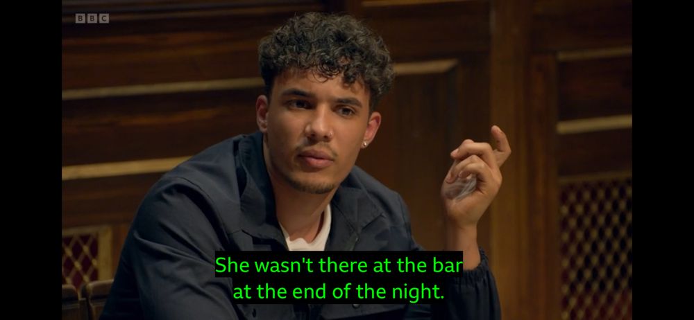 She wasn’t there at the bar at the end of the night 