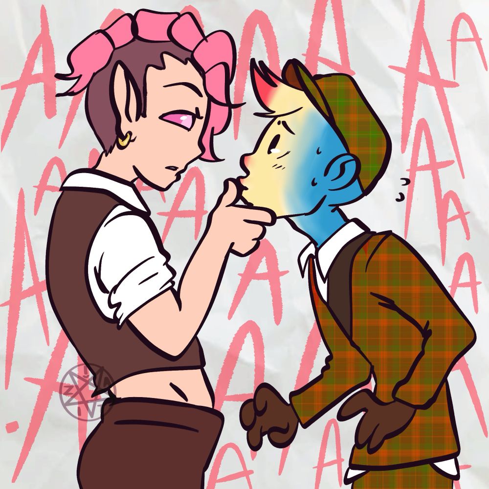 Bint & Bastard, Bastard panicking
-z