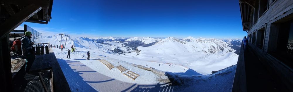 Panoroma view in the Portes de Soleil ski area