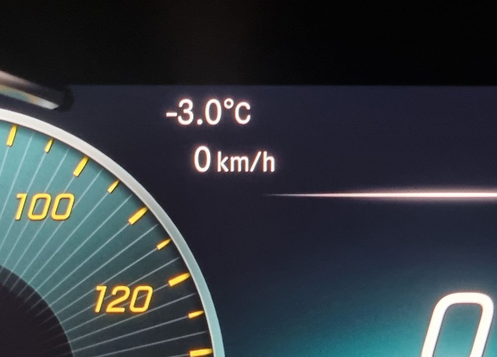 -3c temperature showing on car dash