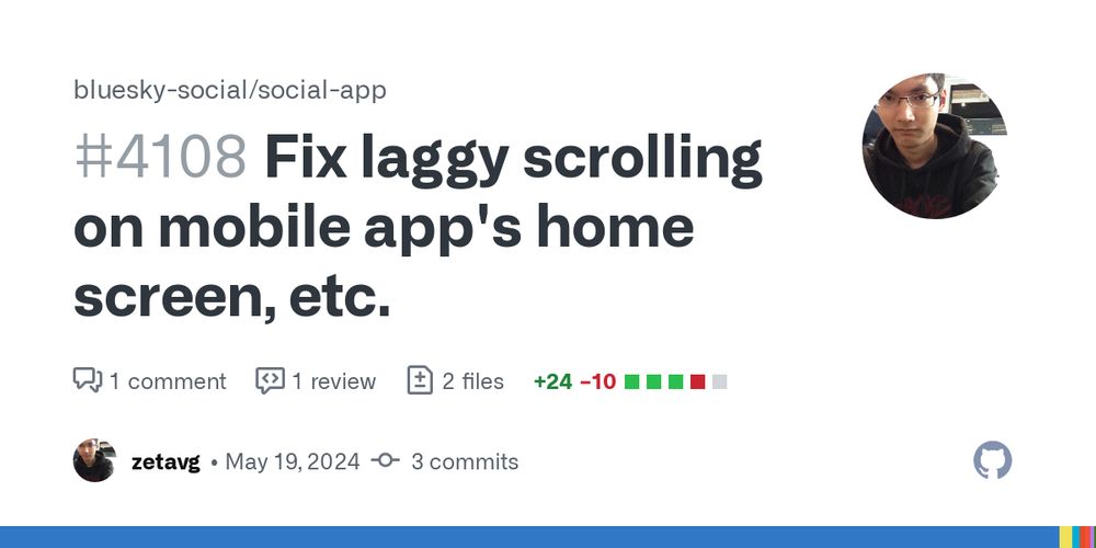 Fix laggy scrolling on mobile app's home screen, etc. by zetavg · Pull Request #4108 · bluesky-social/social-app