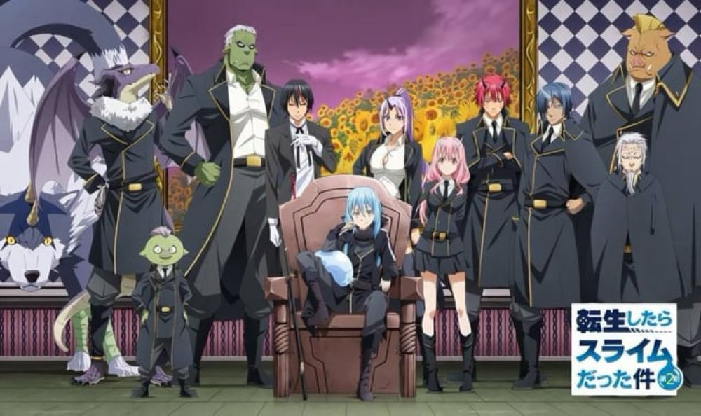 Rimuru e clã dos monstros do anime Tensei Shitara Slime