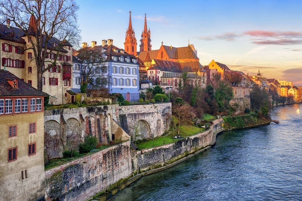 A view of Basel, Switzerland, in the Fall.