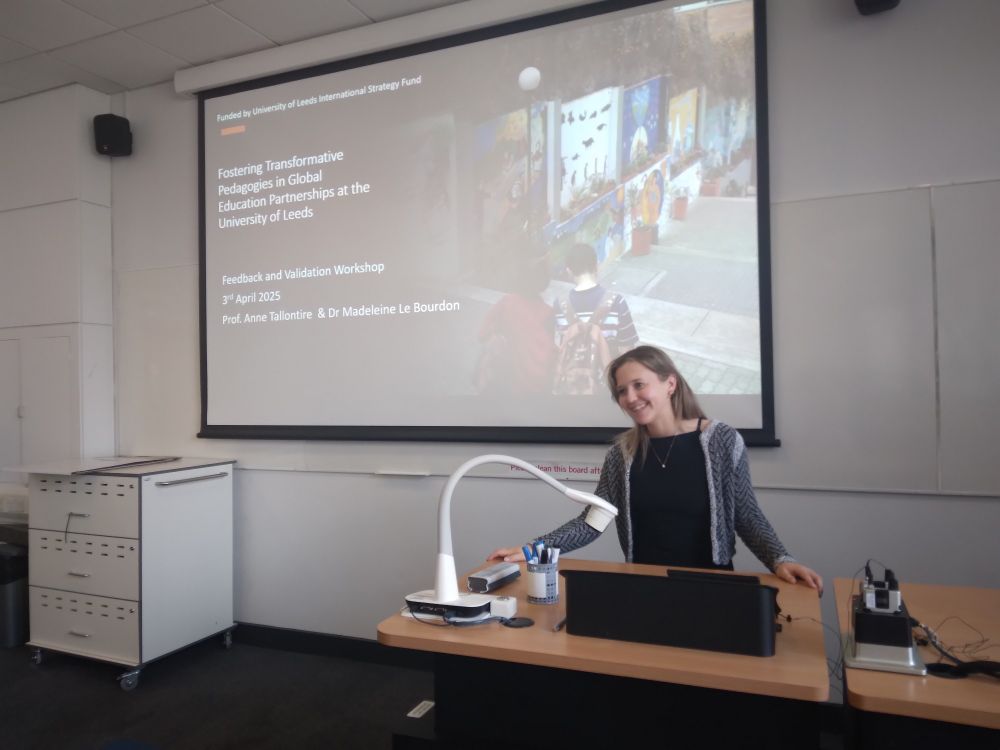 Madeleine getting the workshop started