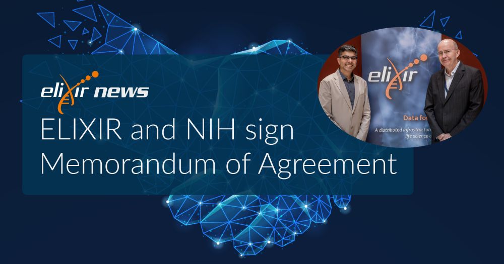 ELIXIR and NIH sign Memorandum of Agreement