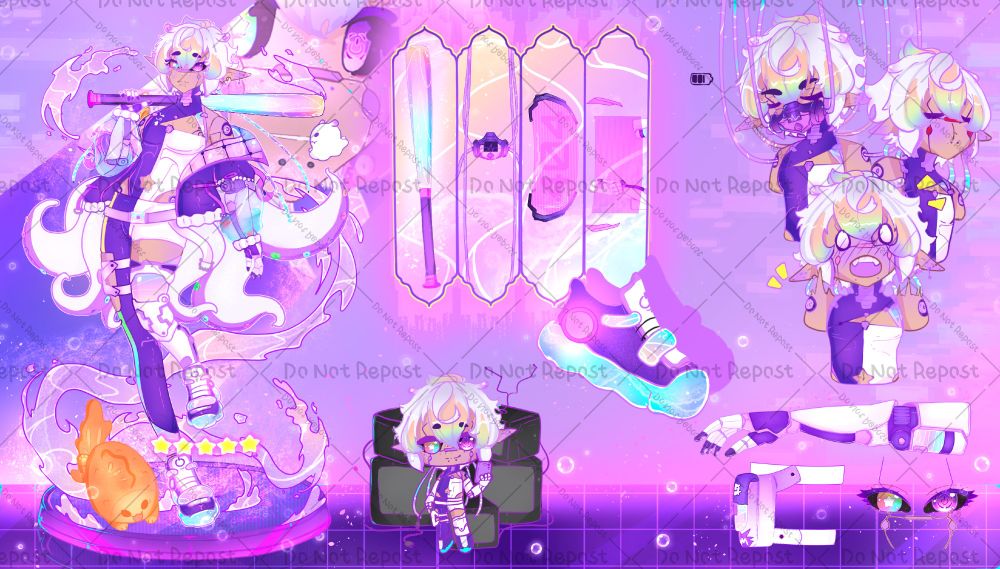 my new ref sheet for my new design ~! 