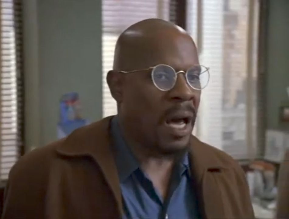 Benny Russell speaking angrily. Star Trek DS9.