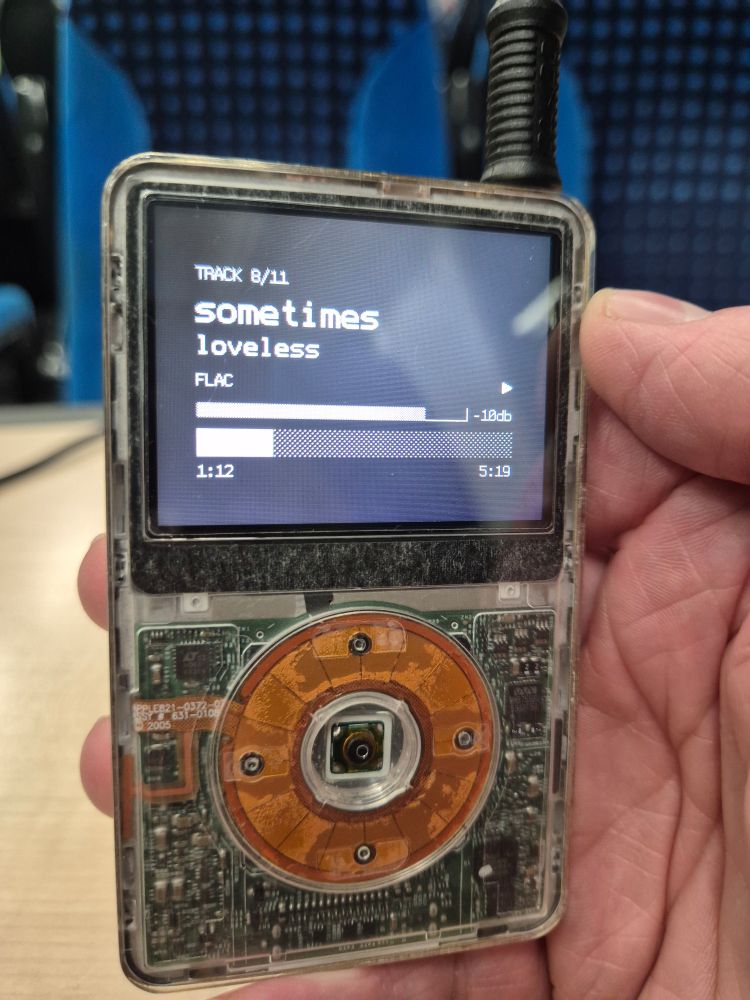 iPod playing my bloody valentine "sometimes"