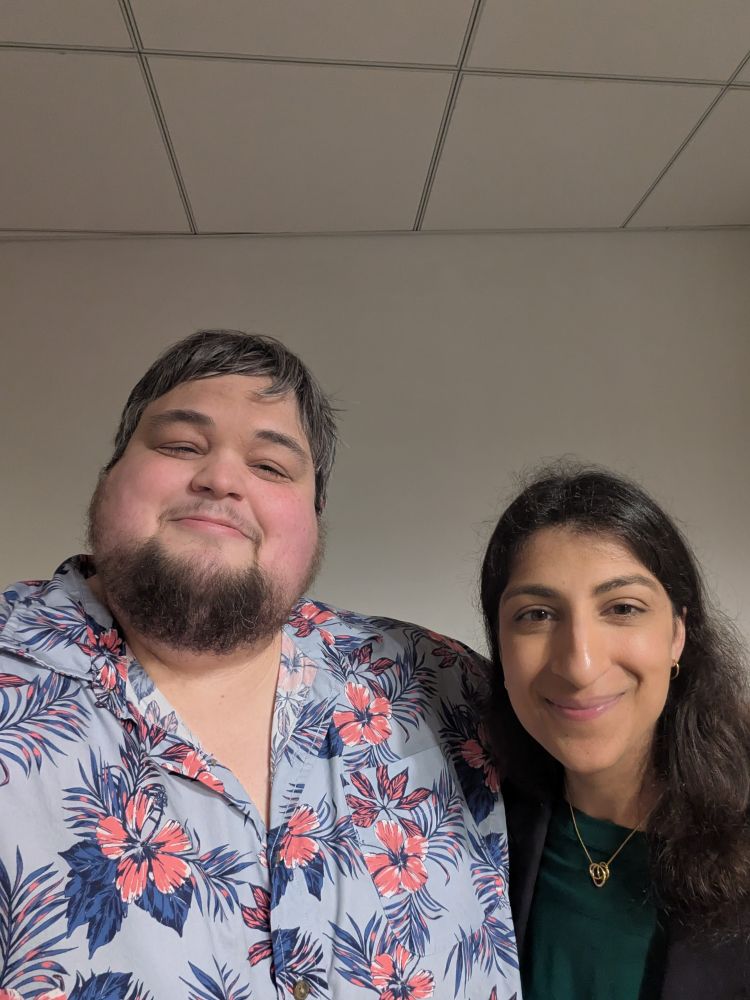 Selfie with Nathan Tankus and Lina Khan