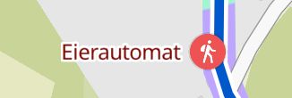 markierter Punkt auf der Karte: Eierautomat